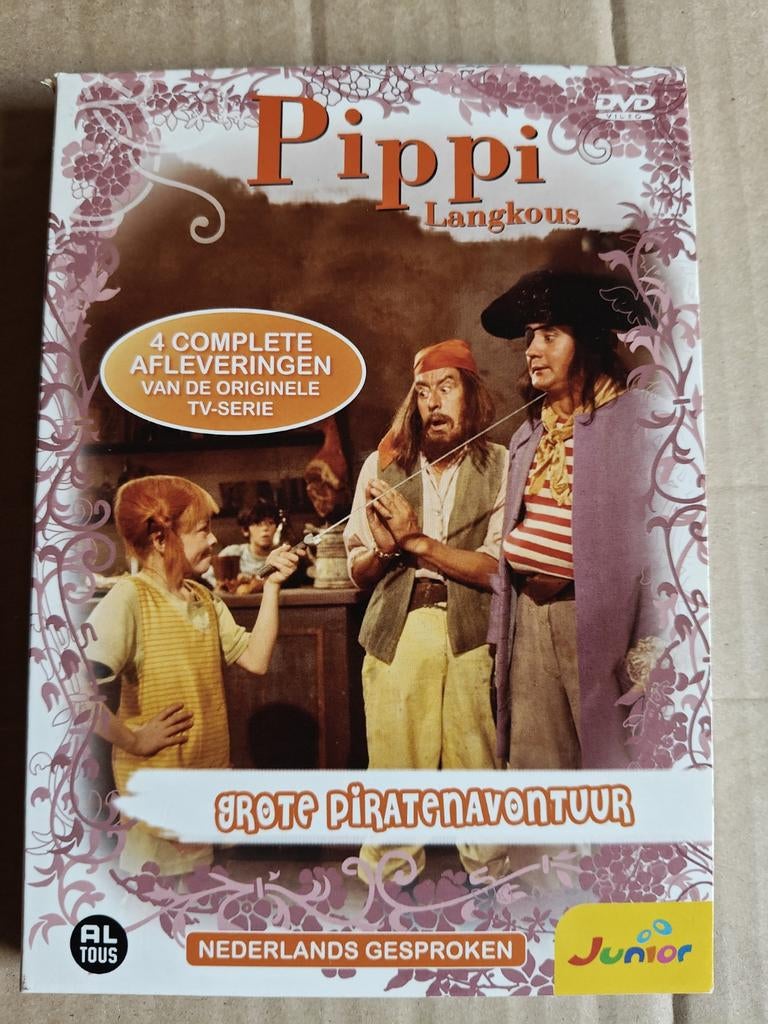 Pippi Langkous - Grote Piratenavontuur, CD & DVD, DVD | Enfants & Jeunesse, Comme neuf, Tous les âges, Enlèvement ou Envoi