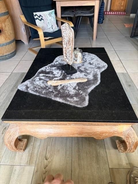 TABLE DE SALON, Teck, 100 à 150 cm, Moins de 50 cm, Enlèvement ou Envoi