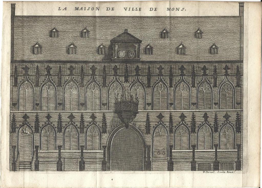 1711 - Mons - l'hotel de ville, Envoi