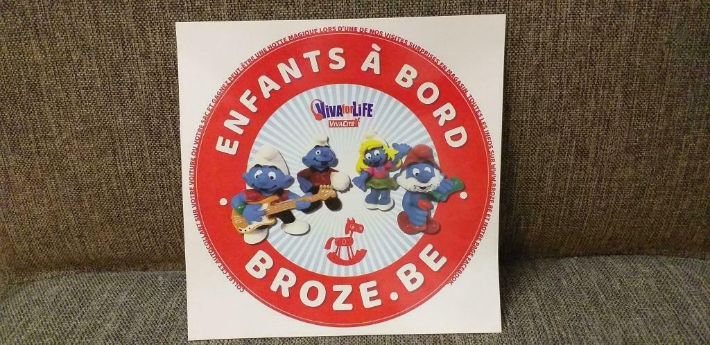 Schtroumpf autocollant, Collections, Enlèvement ou Envoi, Neuf, Autres Schtroumpfs, Bande dessinée