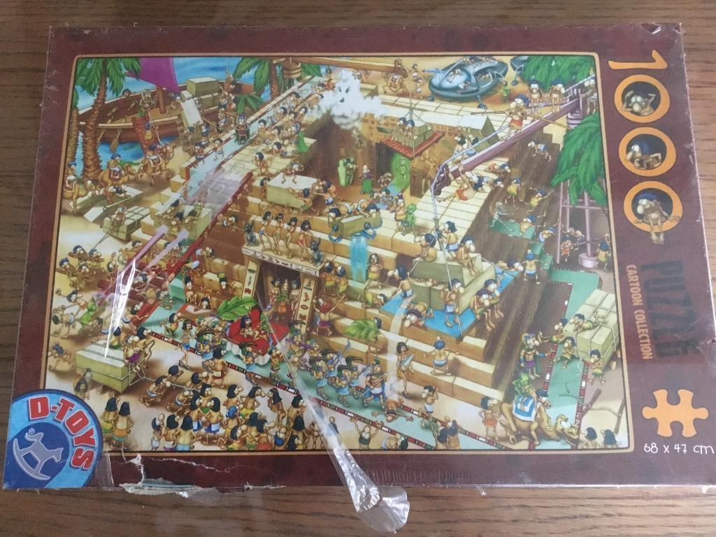 Puzzel D-toys 1000 stukjes : cartoon pyramide (NIEUW), Ophalen of Verzenden, 500 t/m 1500 stukjes, Nieuw, Legpuzzel