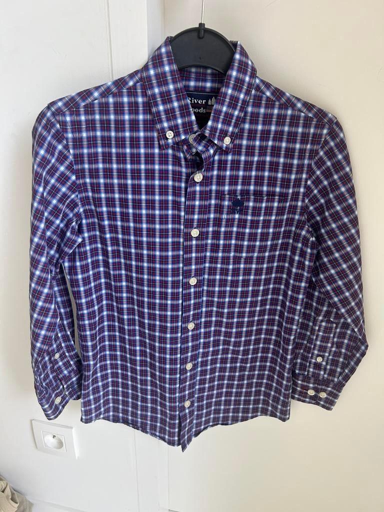 Geruit hemdje - mt 128 - River Woods, River woods, Overhemd of Blouse, Ophalen of Verzenden, Zo goed als nieuw