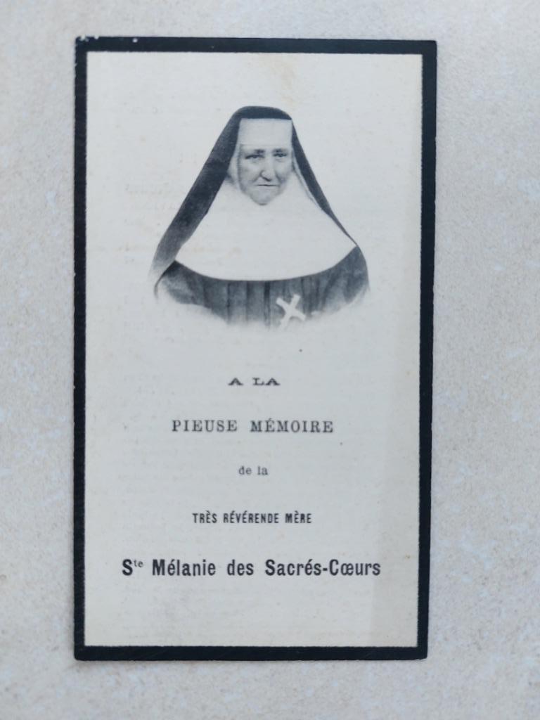 oud doodsprentje kloosterlinge (1840-1908), Verzamelen, Bidprentjes en Rouwkaarten, Verzenden