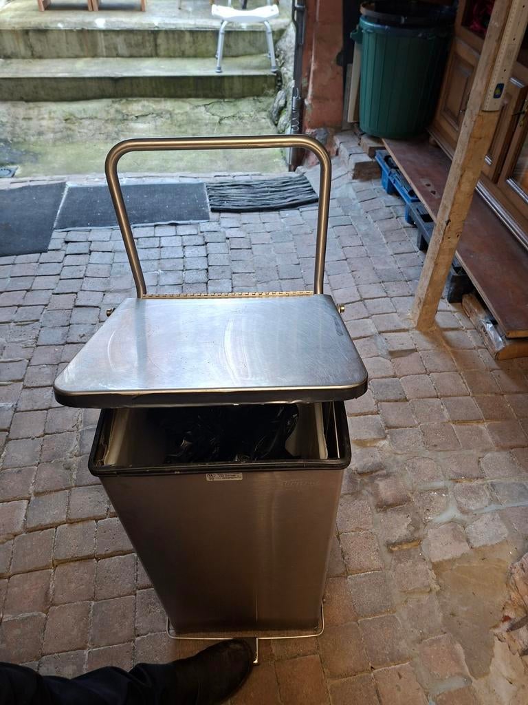 Poubelle cuisine inox 45litres -professionnelle à pédale 80€, Inox, À pédale, 40 litres ou plus, Enlèvement