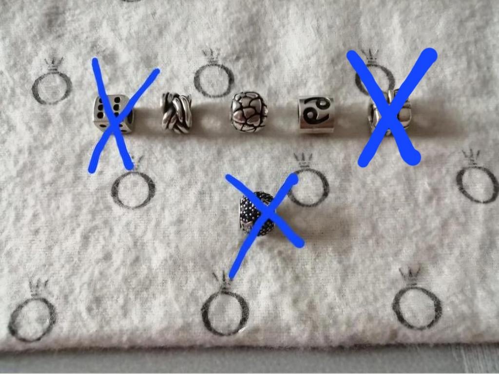 Pandora bedels, Ophalen of Verzenden, Gebruikt, Zilver, Pandora