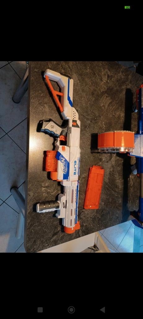 2 x nerf pistolen Retaliatir elite & Raidee CS-35, Enlèvement ou Envoi, Comme neuf