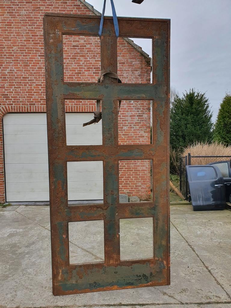 1 stalen kasteel deuren, Ophalen, Gebruikt, Metaal, Overige typen