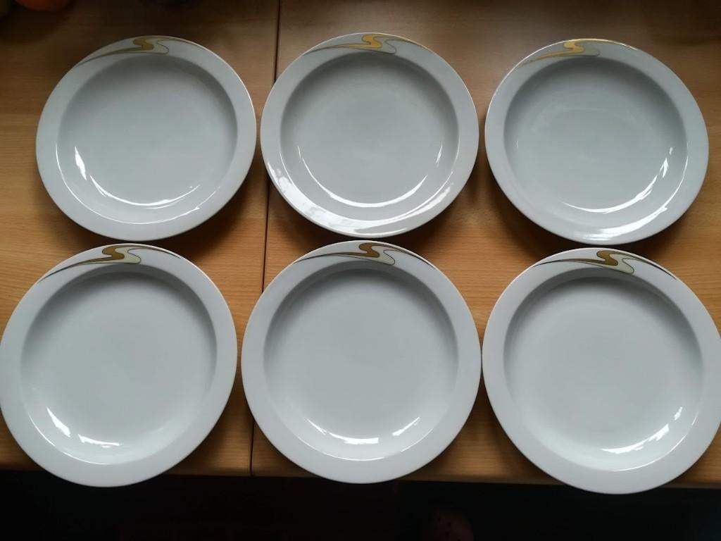 6 soepborden of diepe borden Bavaria Mitterteich, Maison & Meubles, Cuisine | Vaisselle, Utilisé, Assiettes(s), Enlèvement ou Envoi