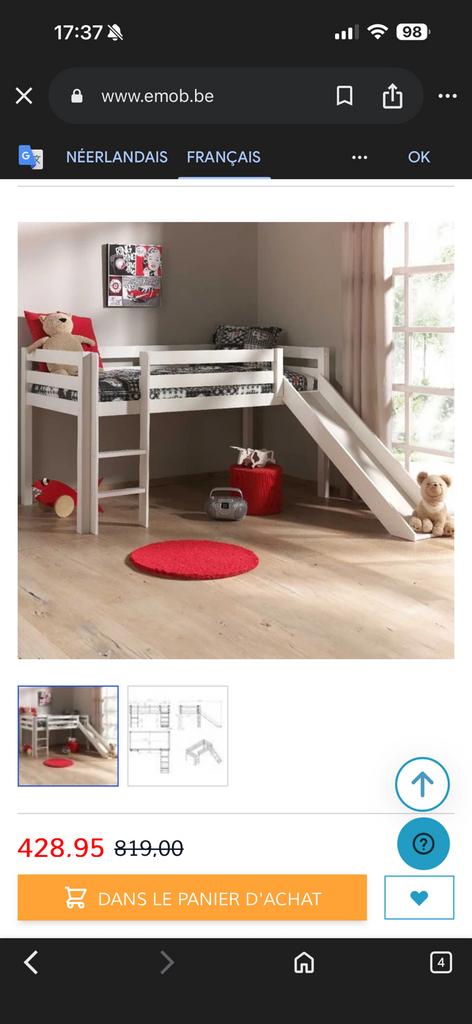 Lit enfant prix cadeau, Enlèvement, Comme neuf