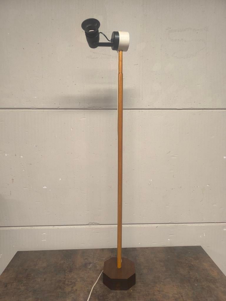 Vintage vloerlamp – mid-century / Scandinavische stijl, Enlèvement, Bois