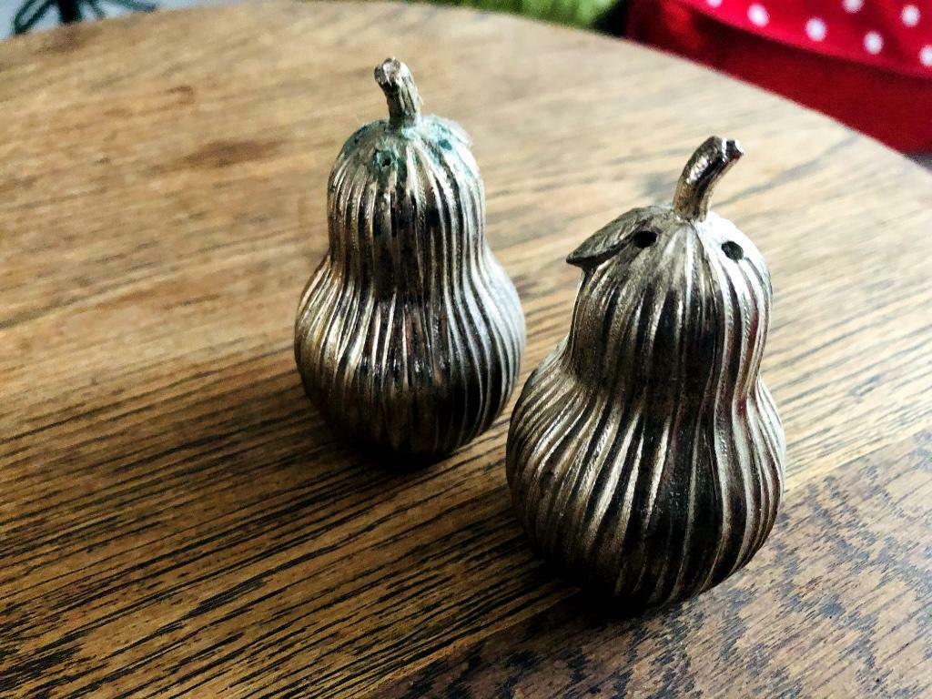Vintage - Peper -en Zout vatjes - Peervorm, Ophalen of Verzenden