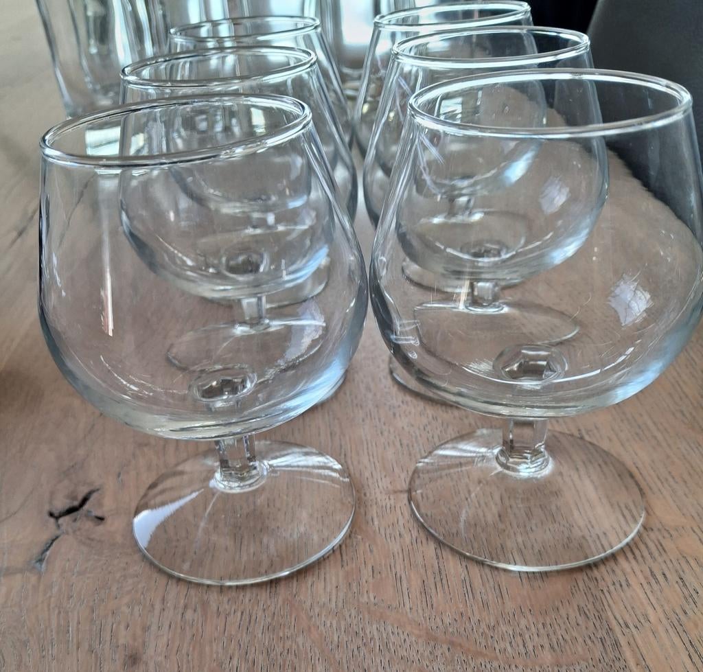6 verres à cognac, Enlèvement ou Envoi, Comme neuf