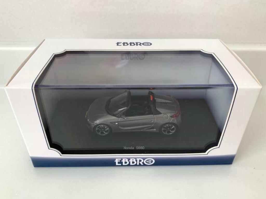 1:43 Ebbro 45362 Honda S660 Sport Coupe 2015 gray, Enlèvement ou Envoi, Comme neuf, Voiture