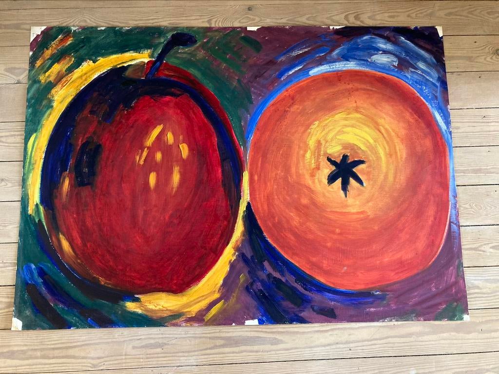 Acryl op papier. Stilleven VANHULLE I., Ophalen