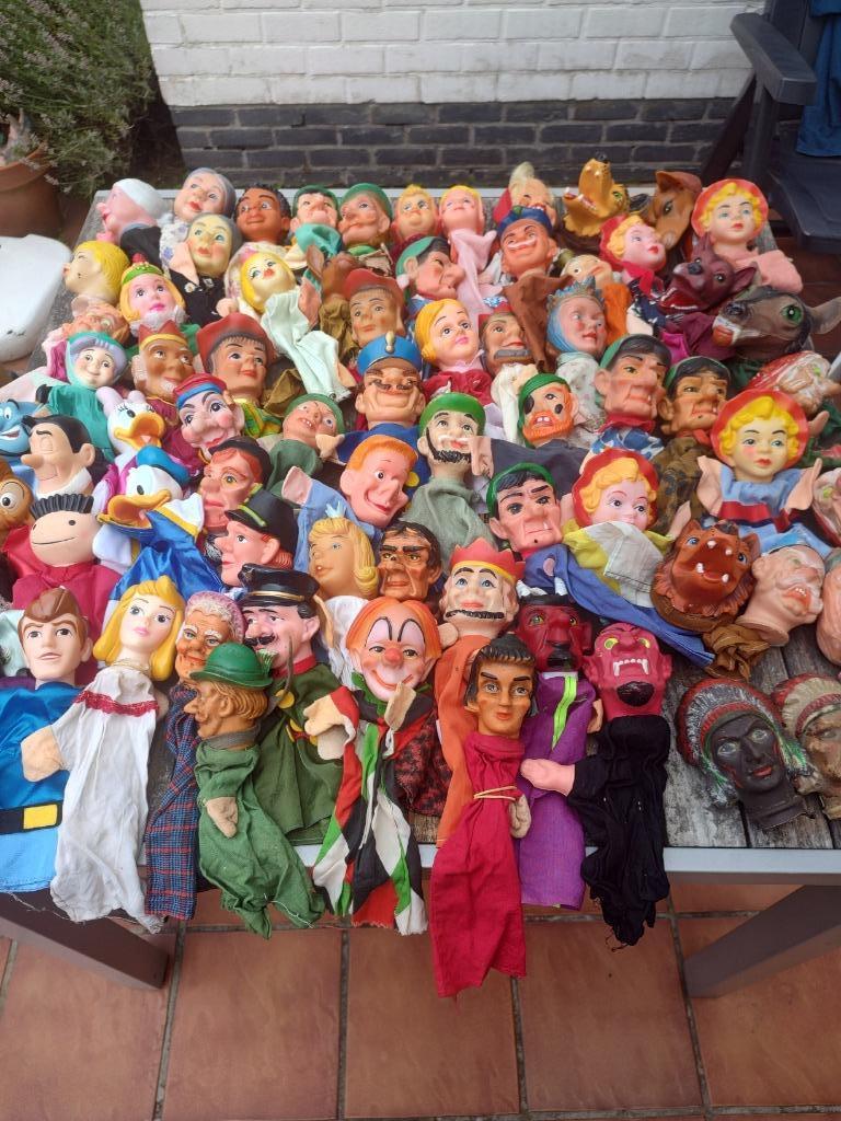 Poppenkast handpoppen +/- 70 stuks, Verzamelen, Verzenden