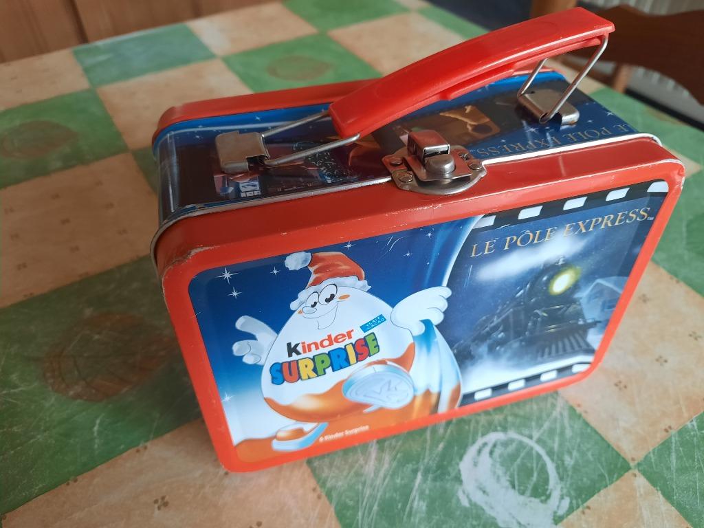 blikken metalen kerst koffer doos Le pole express 2004, Ophalen of Verzenden