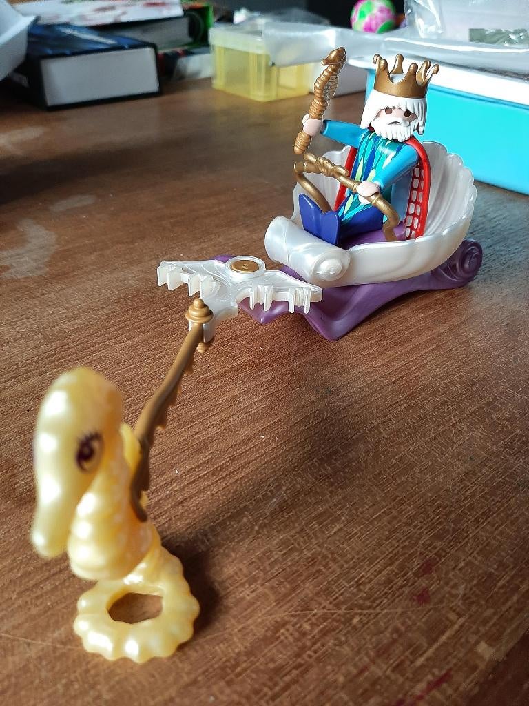 playmobil Neptunus met zeepaardwagen, Enlèvement ou Envoi, Comme neuf, Ensemble complet