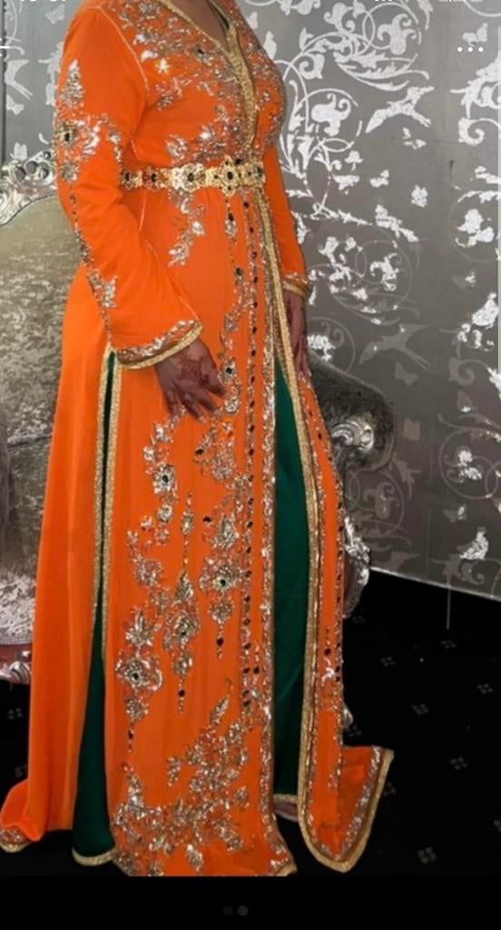 Takshita/ marokkaanse jurk, Kleding | Dames, ANDERE, Overige typen, Maat 46/48 (XL) of groter, Oranje
