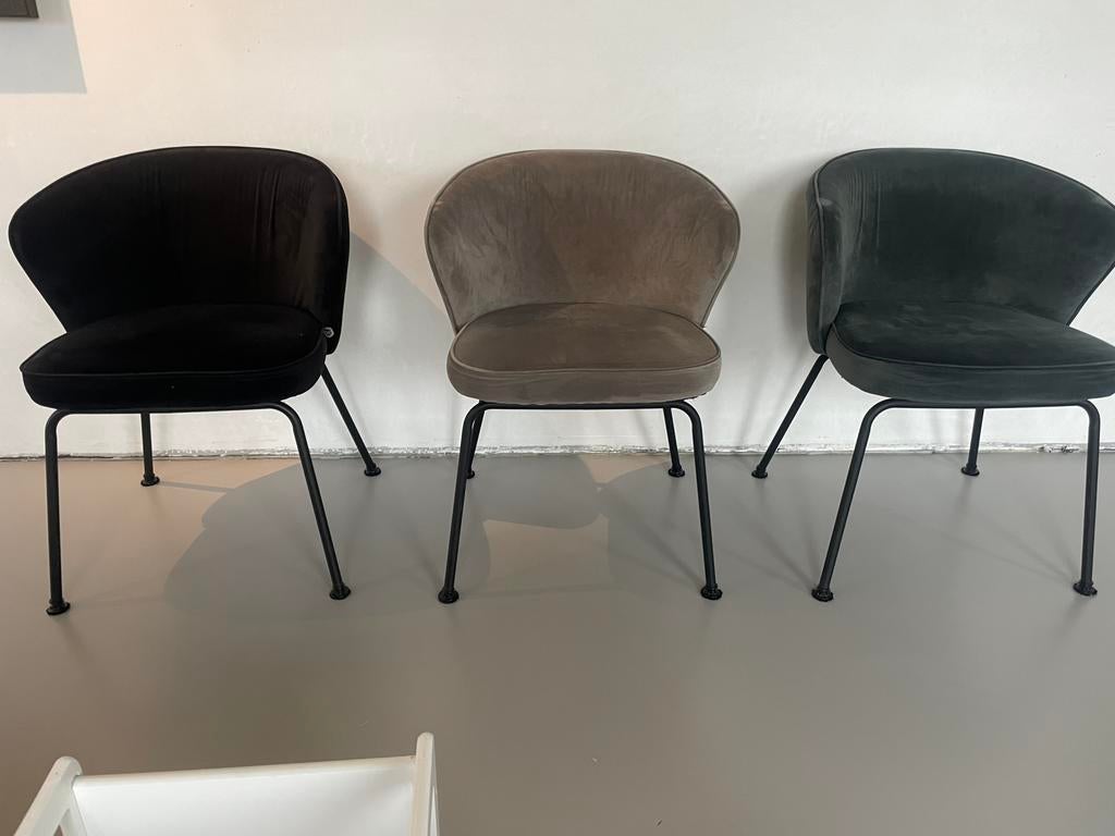 Set van 10 eetkamerstoelen €20/stuk, Maison & Meubles, Enlèvement, Comme neuf, Bleu