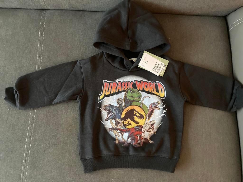 Nieuw hoodie Jurassic World H&M maat 92, Jongen of Meisje, Trui of Vest, H&M, Nieuw