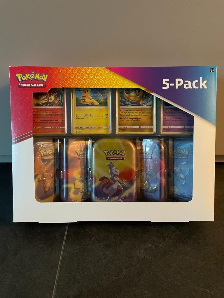 Zeldzame Pokemon Kanto Power Mini Tin 5-Pack Box - NIEUW!, Ophalen of Verzenden, Nieuw, Overige typen, Foil