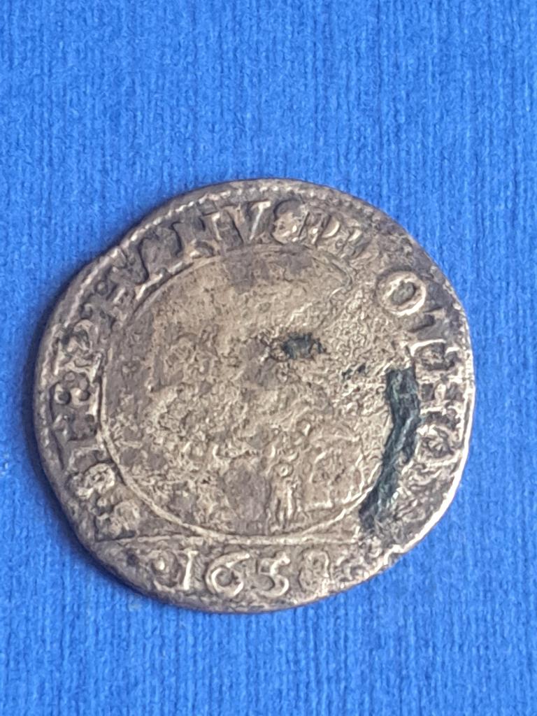 1658 Frankrijk Metz 12 groschen in zilver, Verzenden, Frankrijk, Losse munt, Zilver