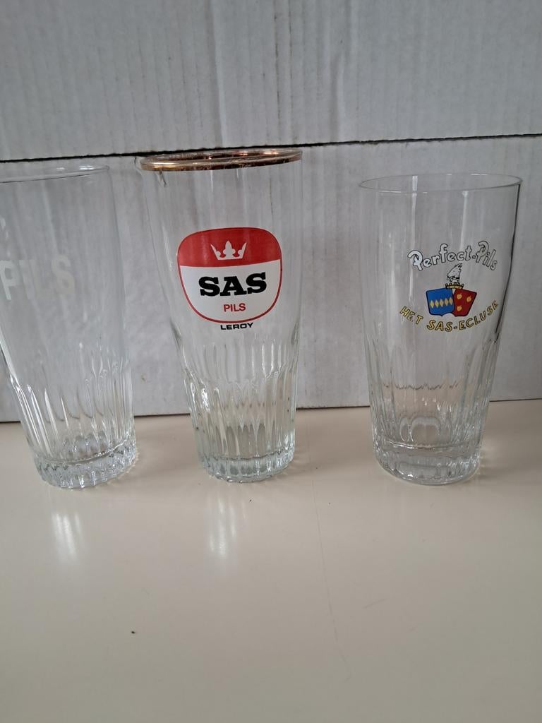 Oude bierglazen, Verzamelen, Ophalen of Verzenden