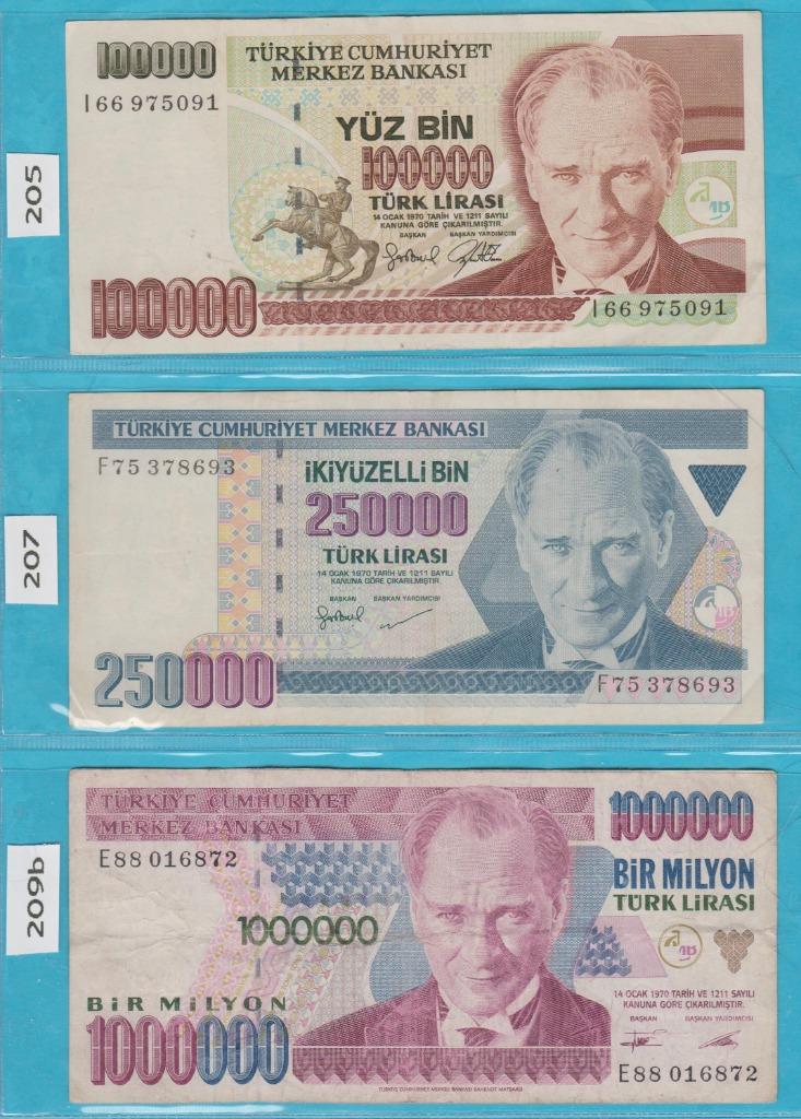 TURKIJE - LOT BILJETTEN (6 stuks) (gewijzigd 20.12.2025), Ophalen of Verzenden, Overige landen, Setje