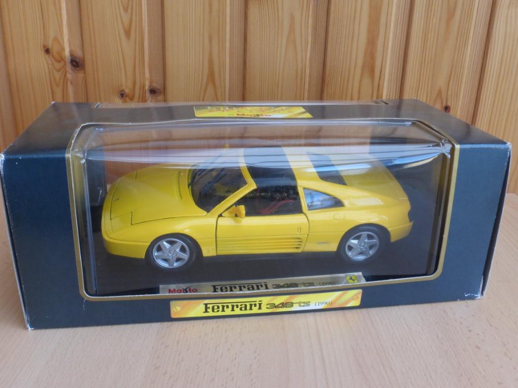 Ferrari 348ts van Maisto 1/18, Ophalen, Zo goed als nieuw, Auto, Maisto