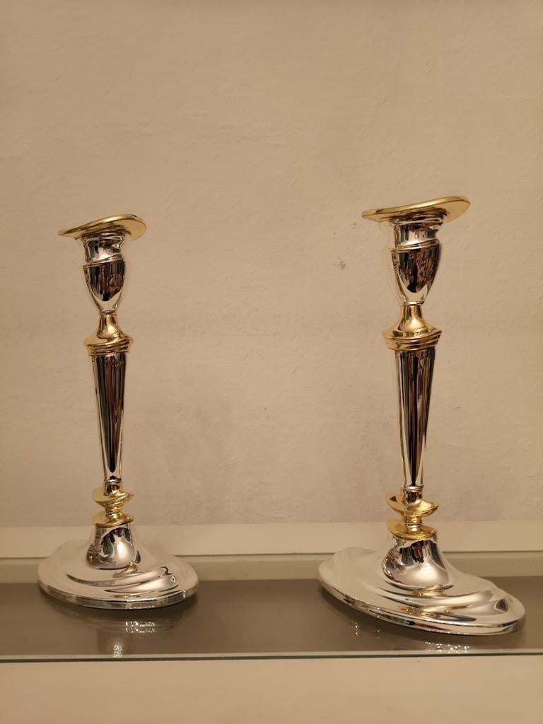 Kandelaars, Antiek en Kunst, Ophalen of Verzenden, Goud
