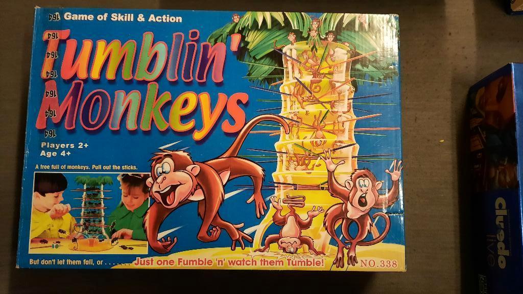 Tumblin' Monkeys  leuk spel  jonge kinderen  vallende aapjes, Ophalen of Verzenden, Zo goed als nieuw, Jongen of Meisje