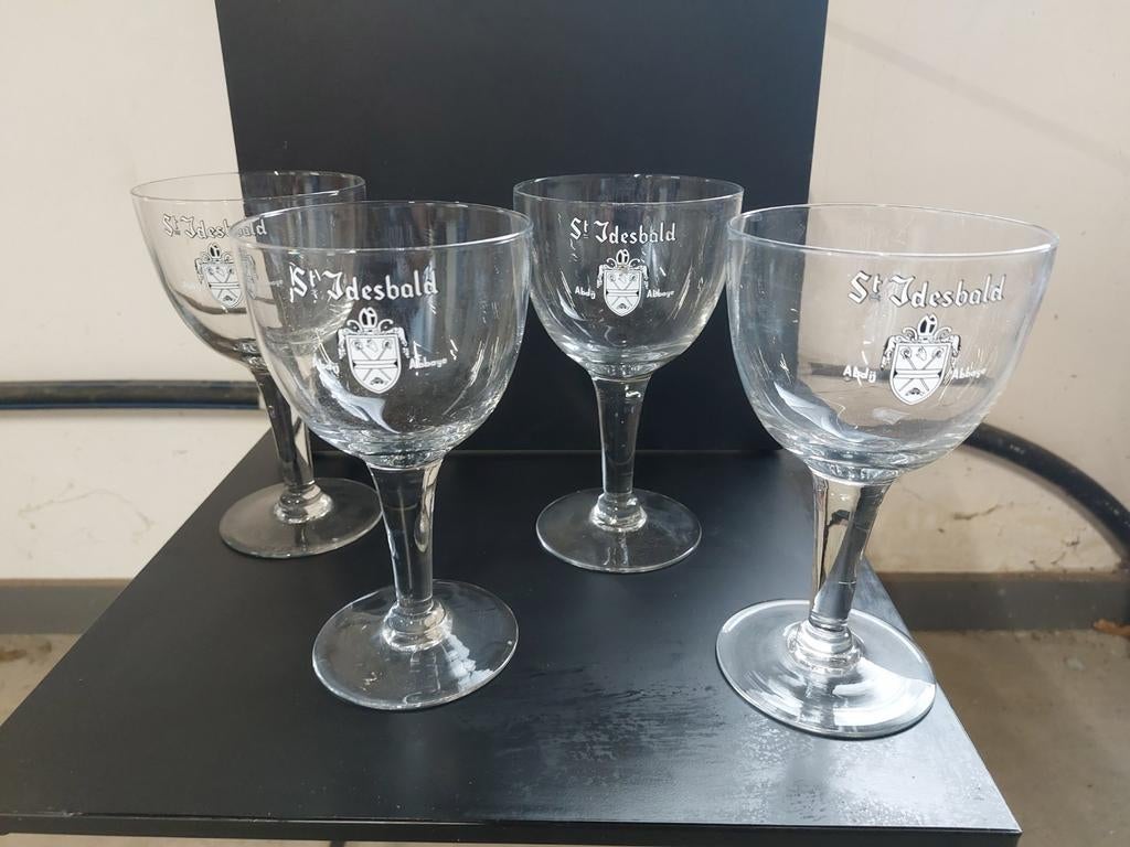 St. Idesbald bierglazen, Verzamelen, Ophalen of Verzenden, Zo goed als nieuw, Bierglas