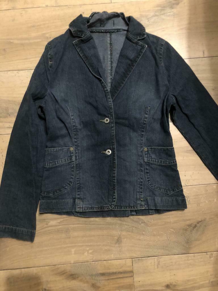 Jeansjasje maat 40, Kleding | Dames, Ophalen of Verzenden, Zo goed als nieuw, Maat 38/40 (M), Blauw