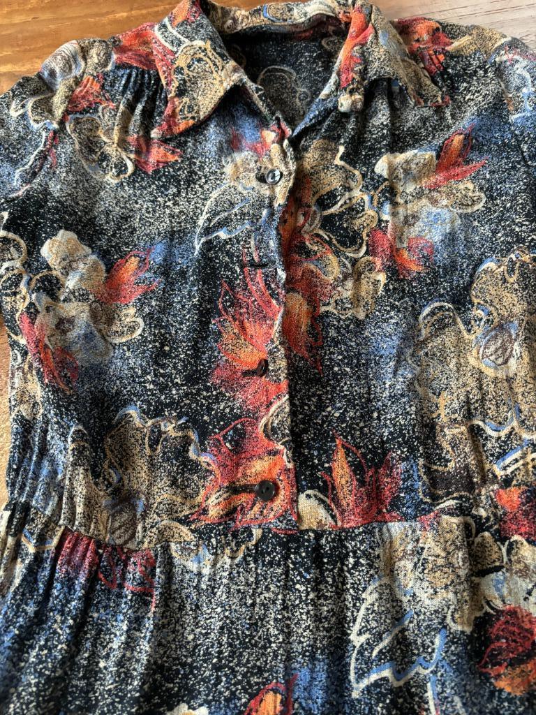 Jurk vintage maat 38, Ophalen of Verzenden, Zo goed als nieuw, Maat 38/40 (M), Bruin