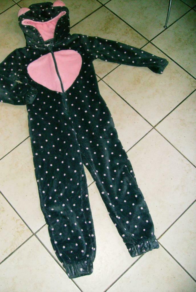 onesie grijs en roze mt 122-128, Ophalen of Verzenden, Gebruikt, Meisje, Nacht- of Onderkleding