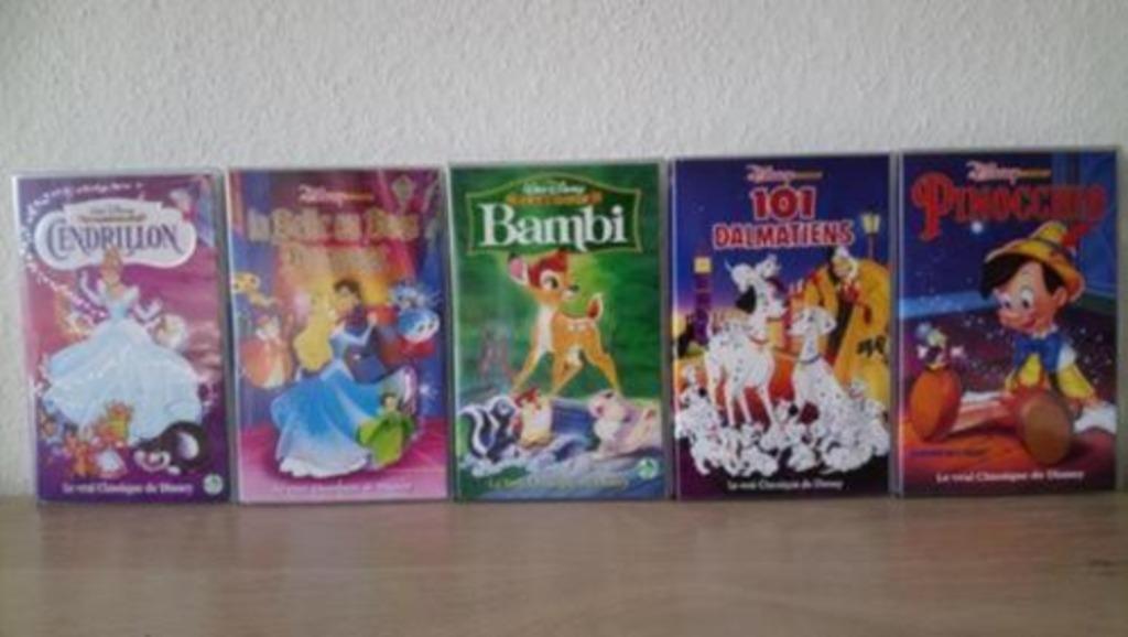 Lot de 14 cassettes VHS Classiques Disney, Cd's en Dvd's, Alle leeftijden, Ophalen, Zo goed als nieuw, Overige genres