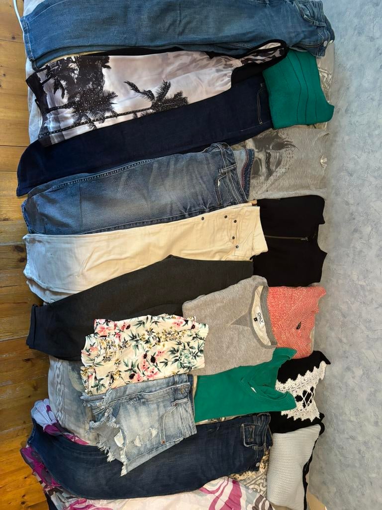 Pakket van 33 kledingstukken dames maat S, Ophalen of Verzenden, Zo goed als nieuw, Maat 36 (S)