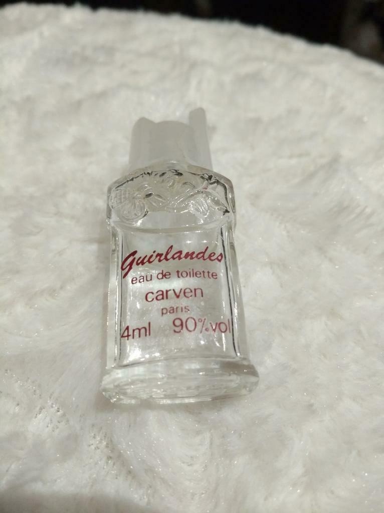 Vintage Miniature Guirlandes de Carven Eau de toilette 4 ml, Enlèvement ou Envoi, Utilisé, Miniature