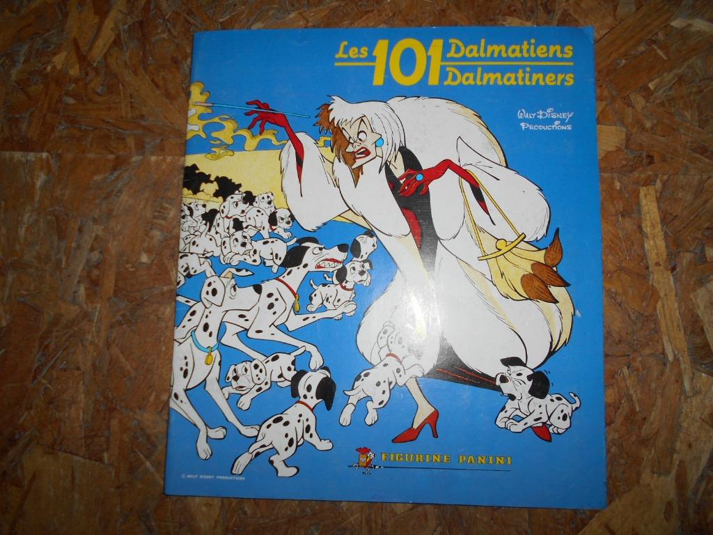 Het album panini van 101 Dalmatiërs (compleet) 1980, Verzamelen, Ophalen of Verzenden, Zo goed als nieuw, Film, Tv of Omroep
