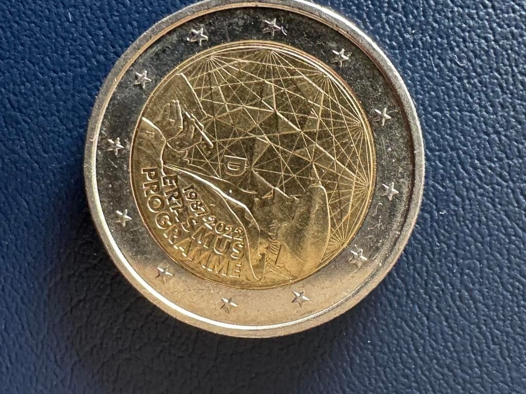 2€ munt duisland  2022 erasmus F, Ophalen
