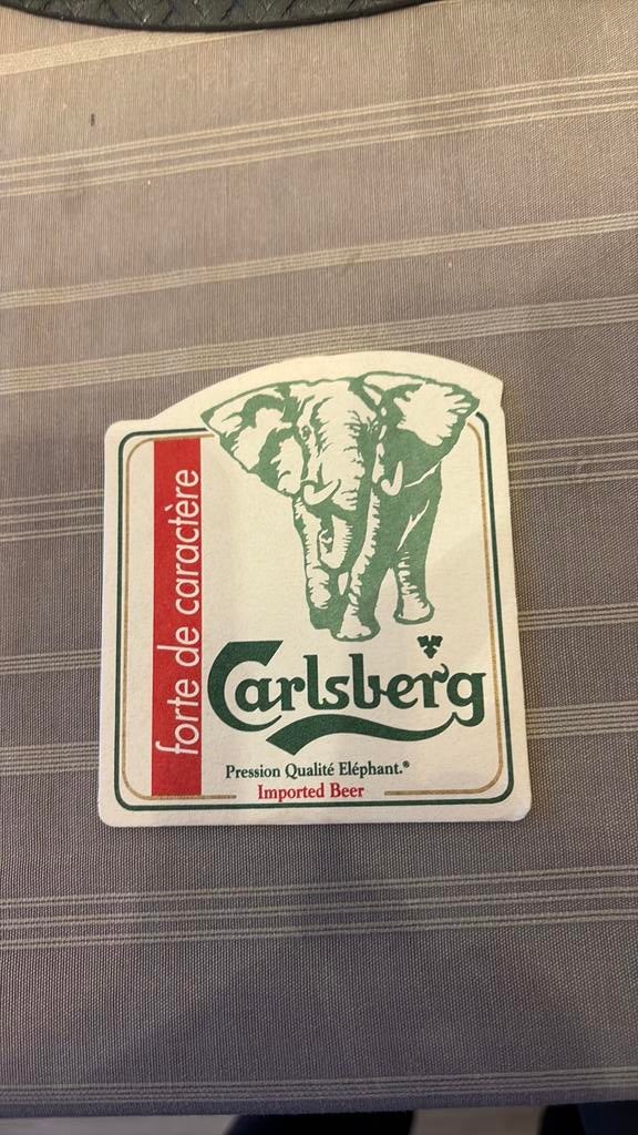 Tapis à bière  Carlsberg ancien, Enlèvement ou Envoi, Comme neuf