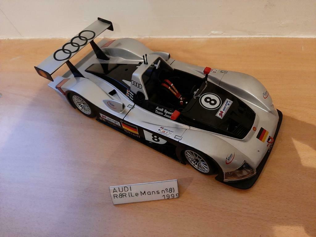 Audi R8 Le Mans 1/18 1999 Maisto, Hobby en Vrije tijd, Ophalen of Verzenden, Zo goed als nieuw