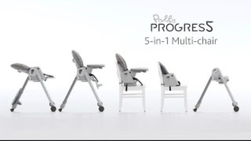 Chicco Kinderstoel evolutief Polly Progres5 - Anthracite, Enlèvement, Utilisé, Chaise évolutive