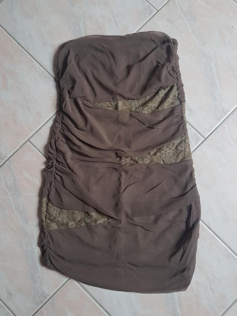Strapless jurk, Made in Italy, Ophalen of Verzenden, Zo goed als nieuw, Maat 36 (S)