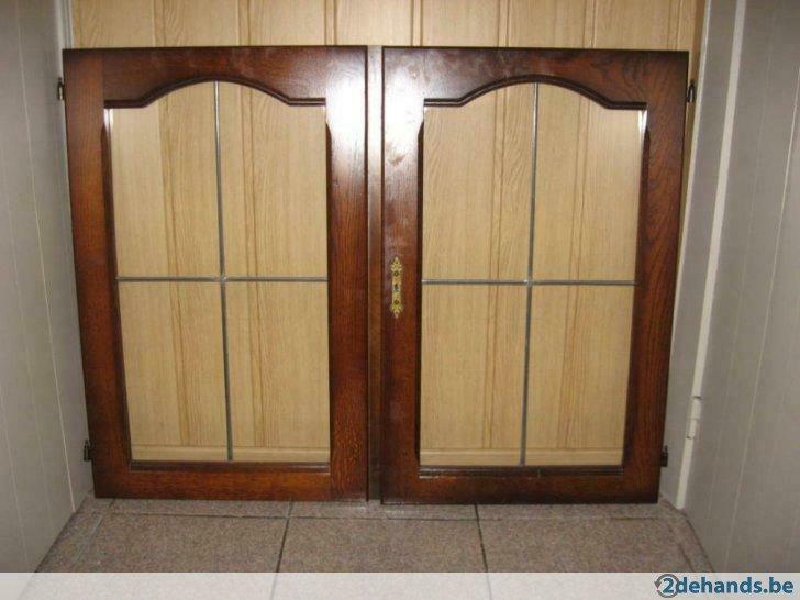 kas deurtjes, Ophalen, Gebruikt, Glas