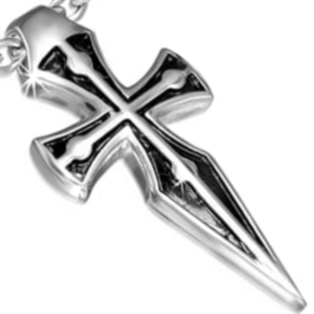 Pendentif en forme de croix en acier chirurgical, Enlèvement ou Envoi, Neuf