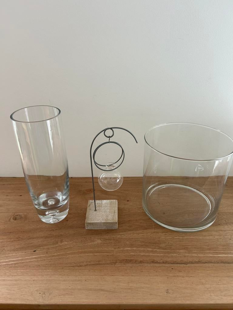 Lot 3 vases vase (27cm/10, 26cm, 20/20cm), Enlèvement ou Envoi, Comme neuf