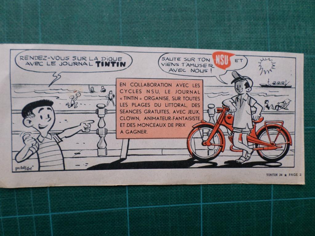 NSU vélomoteur - publicité papier - 1957, Enlèvement ou Envoi, Utilisé, Autres types