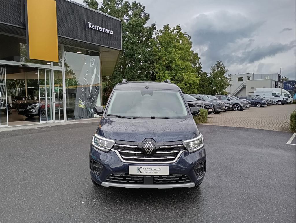 Renault Kangoo 1.3 TCe 130 Techno *AUTOMAAT* (bj 2024), Auto's, 4 cilinders, Blauw, Leder en Stof, 1333 cc