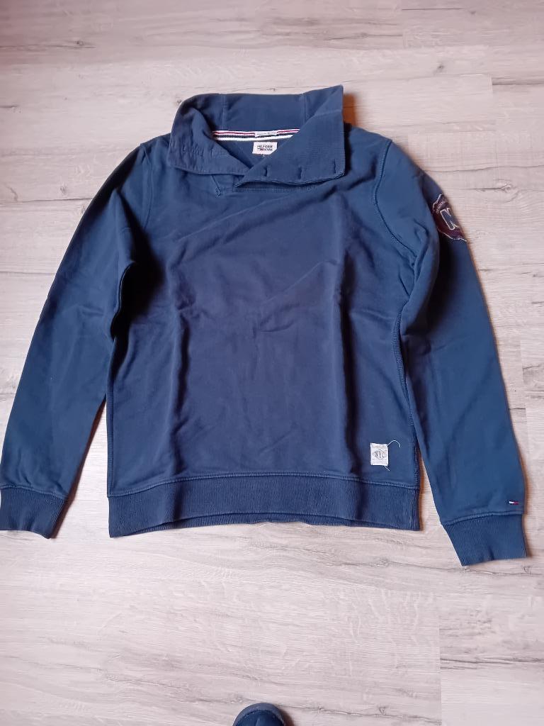 Pull  met knoopjes Tommy Hilger, Enlèvement, Porté, Bleu, Taille 38/40 (M)
